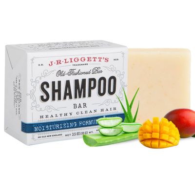 JRLIGGETT&#39;S All-Natural Shampoo Bar, Moisturizing Formula - Supports Strong and Healthy Hair - Nourish Follicles with Antioxidants and Vitamins - Detergent and Sulfate-Free, One 3.5 Ounce Bar