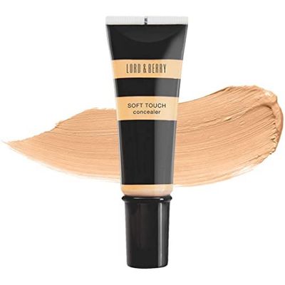 Lord &amp; Berry SOFT TOUCH Fluid Concealer, A Lightweight Medium to Full Coverage Water Resistant Concealer With Natural Matte Finish Enriched With Raspberry Oil Vitamin E and Argan Oil, Honey Beige