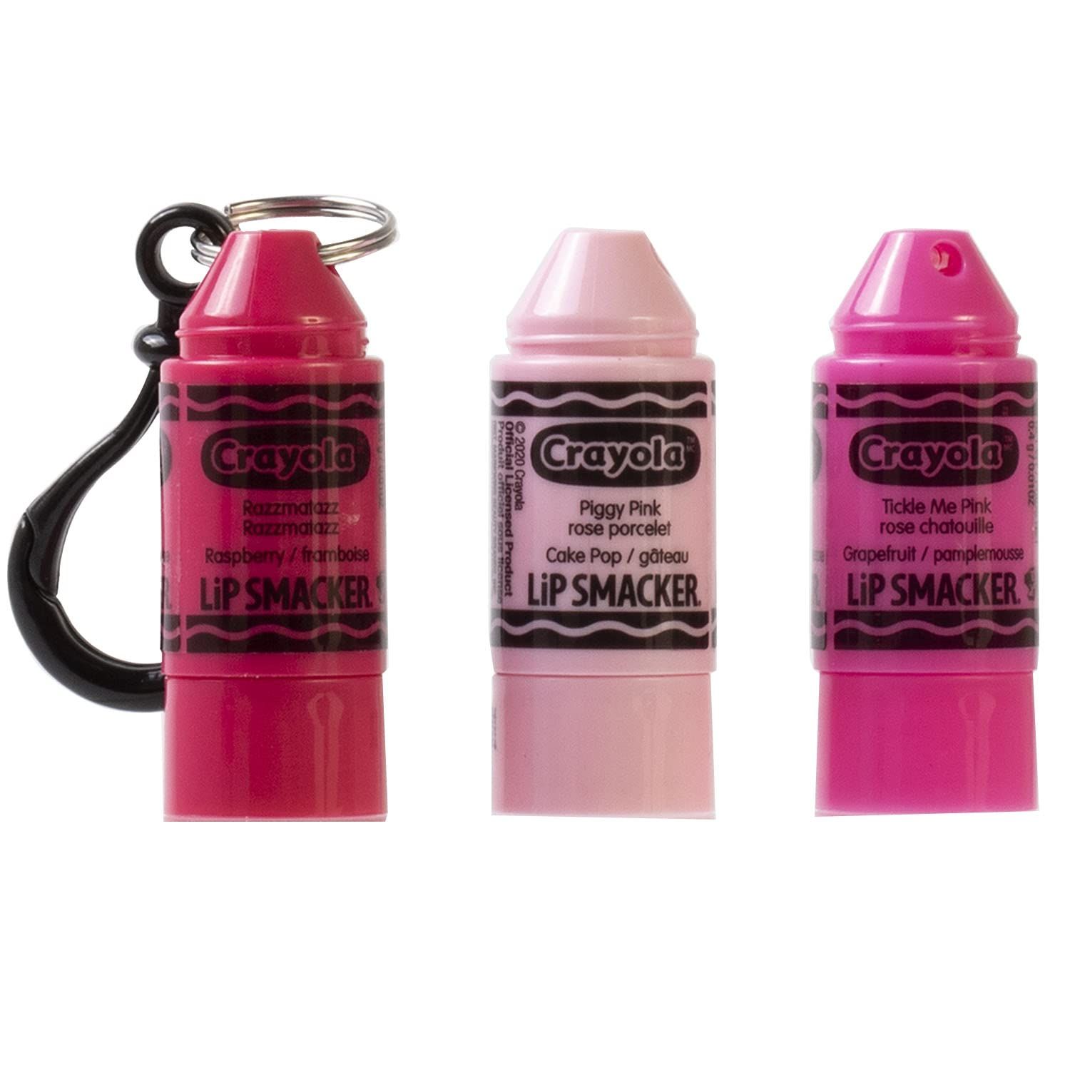 Lip Smacker Crayola Crayon Stackable Flavored Clear Balm Pink - Moisturizing, Soothing