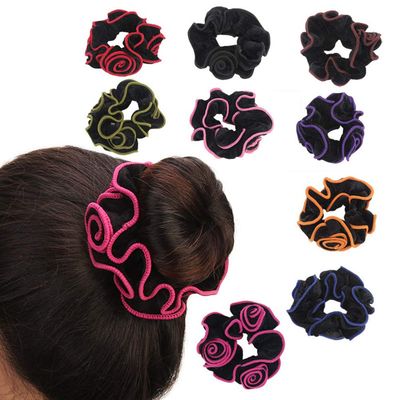 LOVEF 10 Pcs Premium Korean Velvet Hair Scrunchies Hair Bands Scrunchy Hair Ties Ropes Scrunchie for Women or Girls Hair Accessories