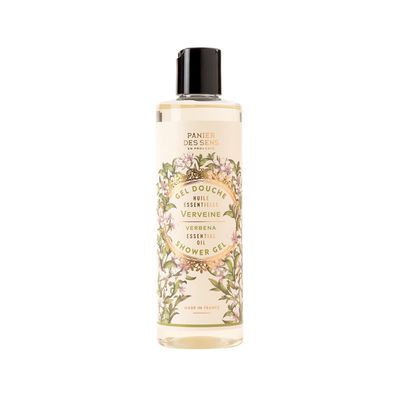 Panier des Sens - Verbena Shower Gel - Foaming Body Wash Women &amp; Men - Moisturizing Body Soap with Shea Oil - 96% Natural Ingredients Body Care - Vegan Liquid Body Wash - 8,45 floz
