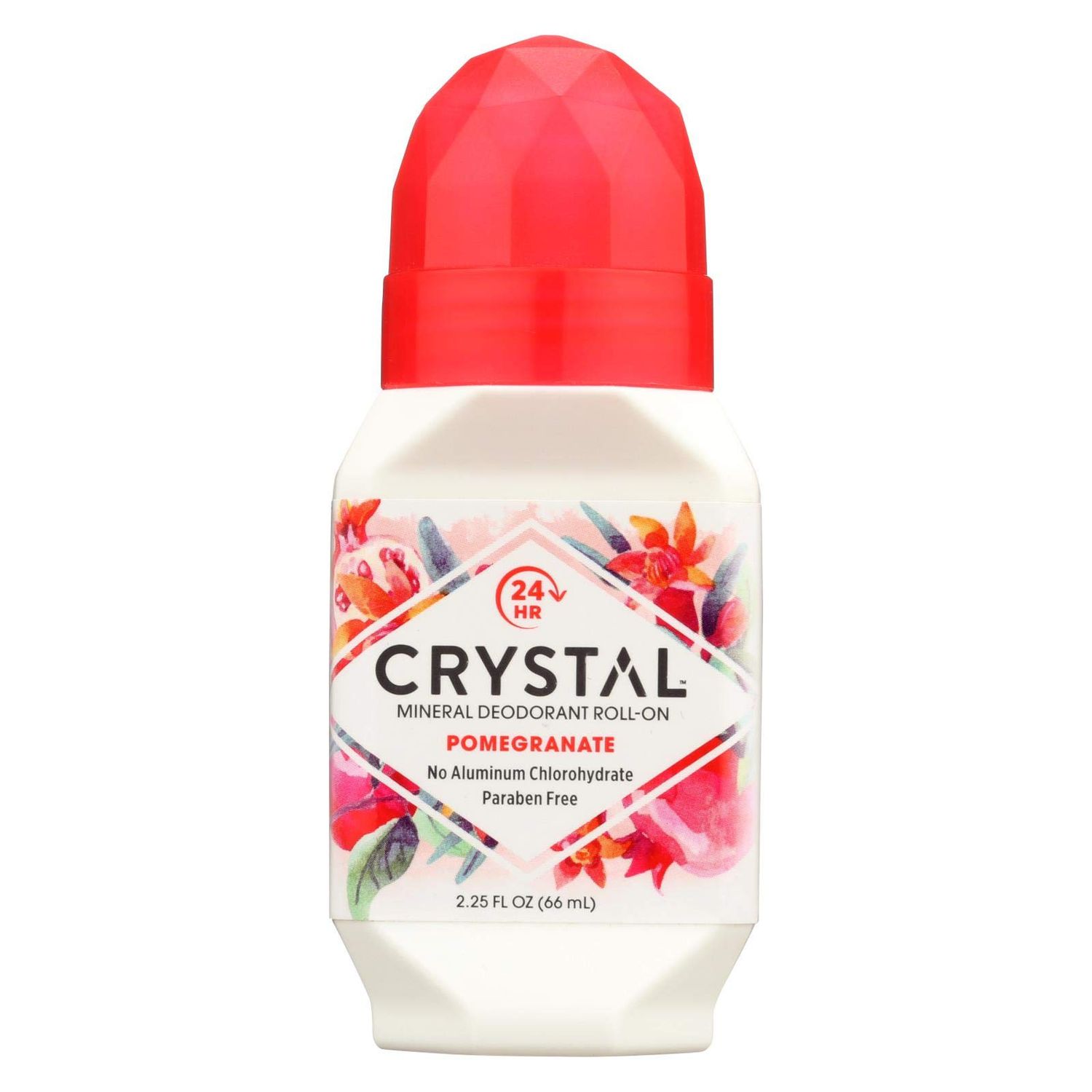 Crystal Essence Mineral Deodorant Roll-On, Pomegranate 2.25 oz