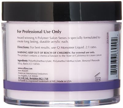 EZ Flow A Polymer Pink False Nails, 4 Ounce
