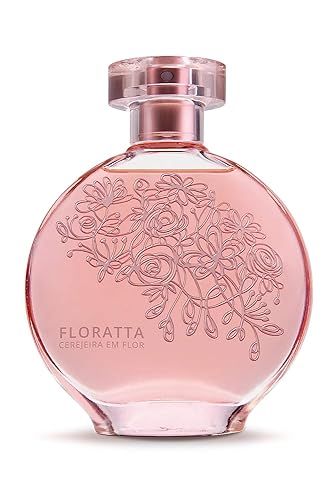 O Boticrio Floratta Cherry Blossom Eau de Toilette, Long-Lasting, Fruity Floriental Fragrance Perfume for Women, 2.5 Ounce