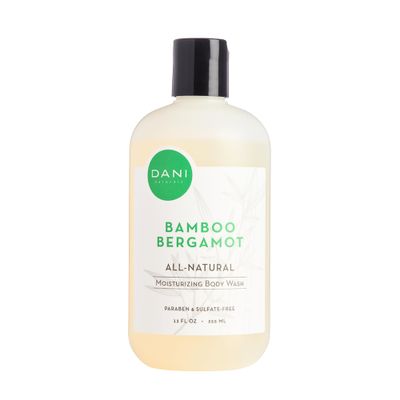 DANI Moisturizing Body Wash Naturals - Refreshing Bamboo Bergamot Scented - Organic Aloe Vera &amp; Natural Glycerine - Paraben &amp; Sulfate Free Shower Gel - For Men &amp; Women - 12 Ounce Bottle