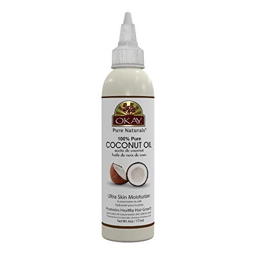 OKAY 100% COCONUT OIL for HAIR and SKIN 6oz / 177ml