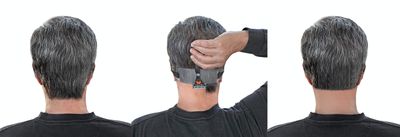 Quality Time Neck Hair Line, 2 Neckline Templates for Shaving and Keeping a Clean and Nice Neck Hairline: Stencils/Guards/Guides for Neckline Haircut, Do-it-Yourself