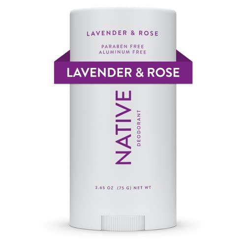 Native Deodorant Contains Naturally Derived Ingredients, 72 Hour Odor Control | Deodorant for Women and Men, Aluminum Free with Baking Soda, Coconut Oil and Shea Butter | Lavender &amp; Rose