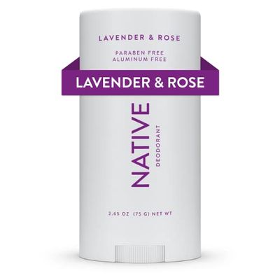 Native Deodorant Contains Naturally Derived Ingredients, 72 Hour Odor Control | Deodorant for Women and Men, Aluminum Free with Baking Soda, Coconut Oil and Shea Butter | Lavender &amp; Rose