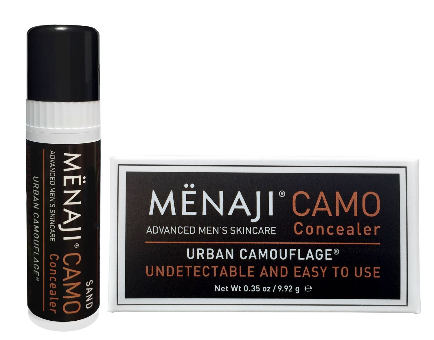 MNAJI URBAN CAMOUFLAGE Concealer Stick for Men - Skin Foundation Concealer for Dark Circles, Acne, Under Eye - Corrector - Mens Cosmetics - Sand - 0.35oz
