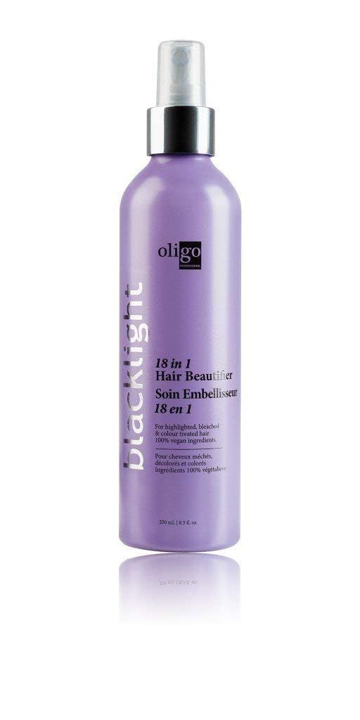 OLIGO PROFESSIONNEL - Blacklight 18-In-1 - Hair Beautifier - Anti Frizz - Leave-in Conditioner - Optimal Hydratation - Argan Oil - Vegan Ingredients - 11 Amino Acids &amp; Moisturizing Formula - 8.5oz