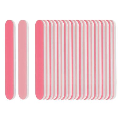 ForPro Professional Collection Mini Foam Board, Double-Sided Nail File, Pink, Black, 400/600 Grit, 3.5 l x .5 w, 50 Count