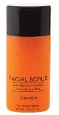 Jolie Facial Scrub W/Mandarin Orange Peel Oil &amp; Aloe - For Men 3.5 oz.