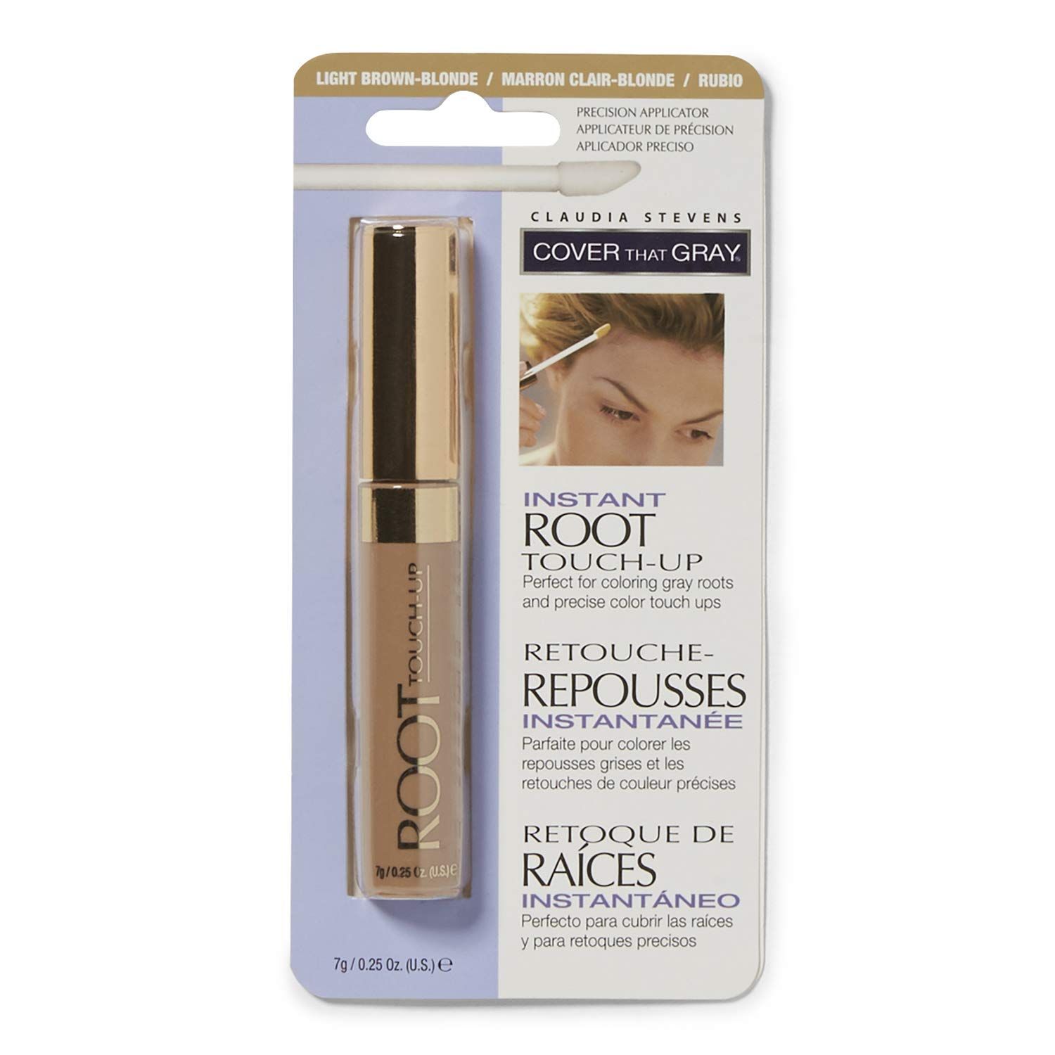 Claudia Stevens Cover That Gray Root Touch Up Hair Color - Brown Blonde