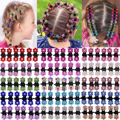 CLLOT 90 Pieces Little Baby Girls Hair Bangs Mini Hair Claw Clip Hair Pin Rhinestone Hair Accessories Clips for Girls,Teens, Kids, Toddlers Children