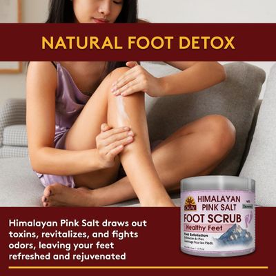 OKAY Pure Naturals Pink Salt Foot Scrub 6oz