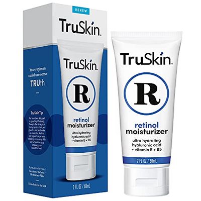 TruSkin Retinol Face Moisturizer - Powerful Anti-Aging Face Moisturizer for Women with Retinol, Hyaluronic Acid &amp; Vitamin E - Retinol Cream for Face Promotes A More Youthful Appearance, 2 fl oz