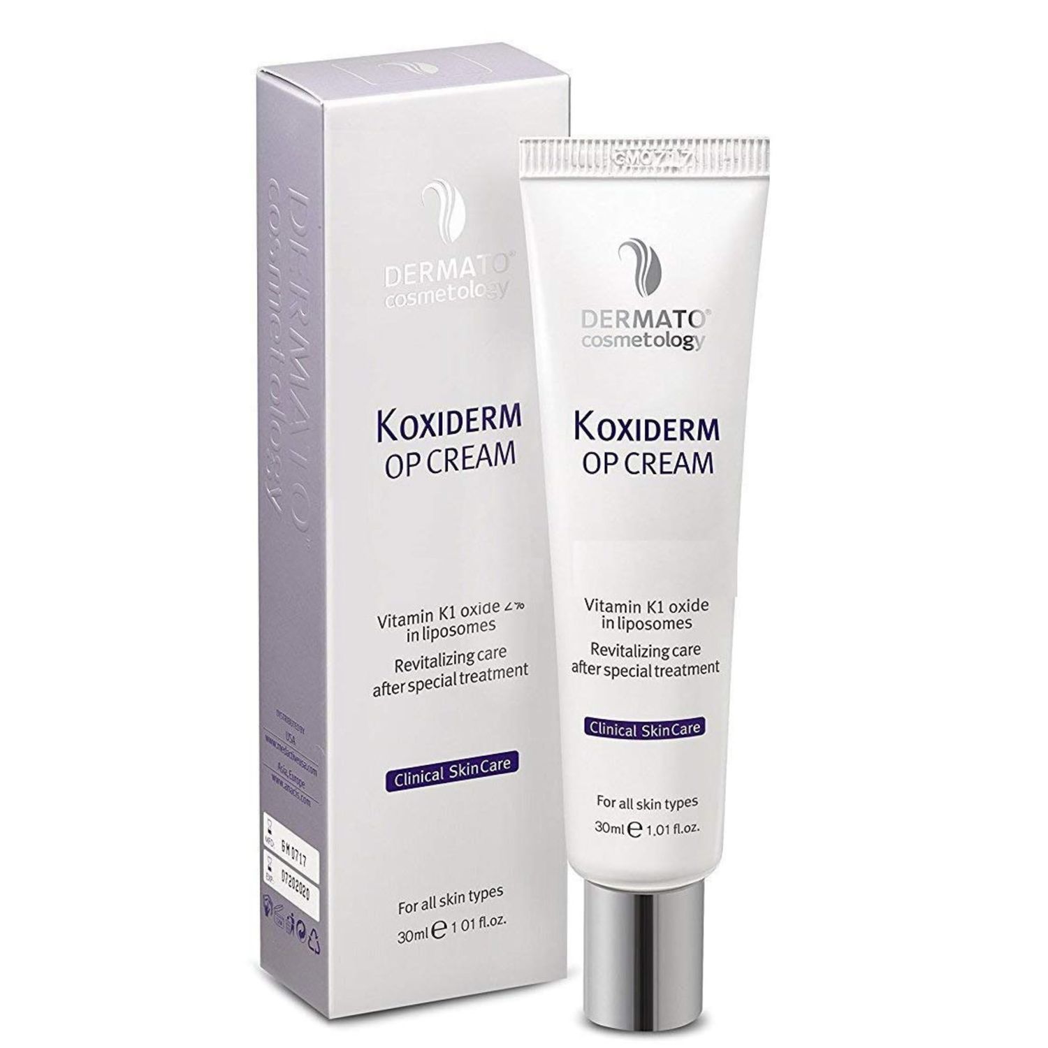 Anacis Vitamin K1 Oxiderm Cream Minimizing Appearance of Old and New Scars, Dark Eye Circles, Bruises, Varicose Veins, Purpura and Redness 1.01Oz
