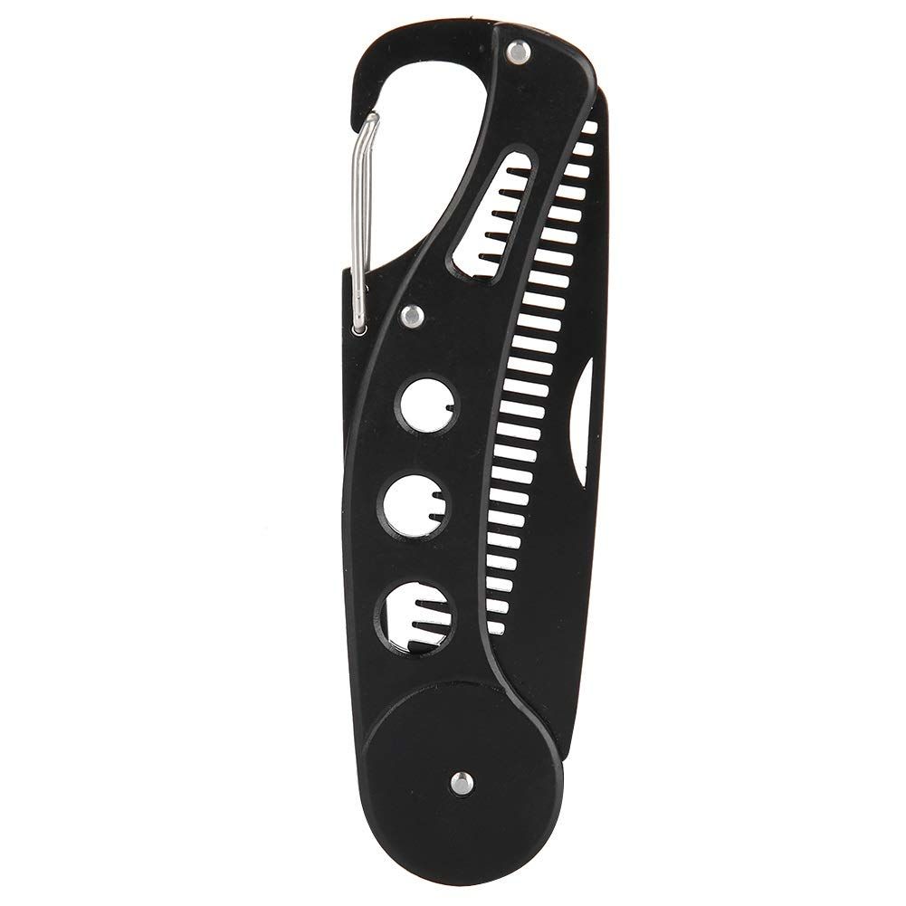 Delaman Men&#39;s Stainless Steel Folding Multifunctional Pocket Comb for Beard and Mustache Styling