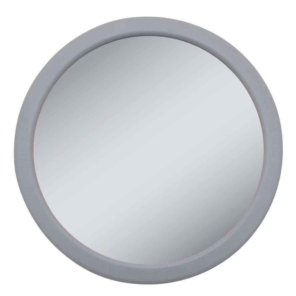 Zadro 3.75&quot; Dia. Compact Mirror 12X Travel magnifying Mirror 18 Strong Suction Cup Wall Mounted Makeup Mirror for Shower