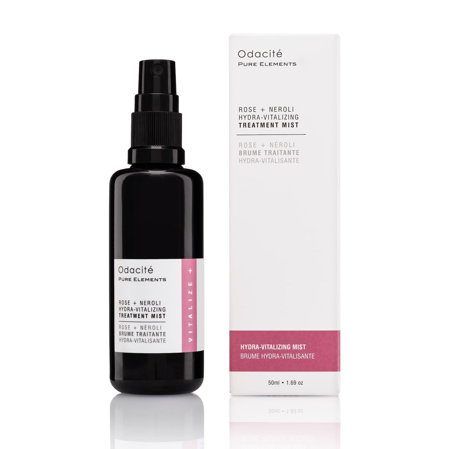 Odacit Face Serum for Anti Aging - Rose + Neroli Hydra-Vitalizing Treatment Mist, Facial Spray for Hydration, Balance Skin with This Active Infused Face Spray Mist, Cleansing Facial Mist, 1.69 fl. oz