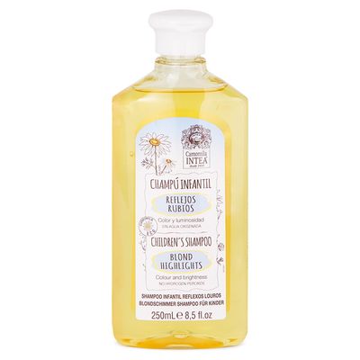 Intea Camomila Kids Shampoo for Blonde Highlights - 8.5Oz Chamomile Shampoo Hair Lightener for Kids - Natural Extract Toddler Shampoo with No Silicones or Parabens