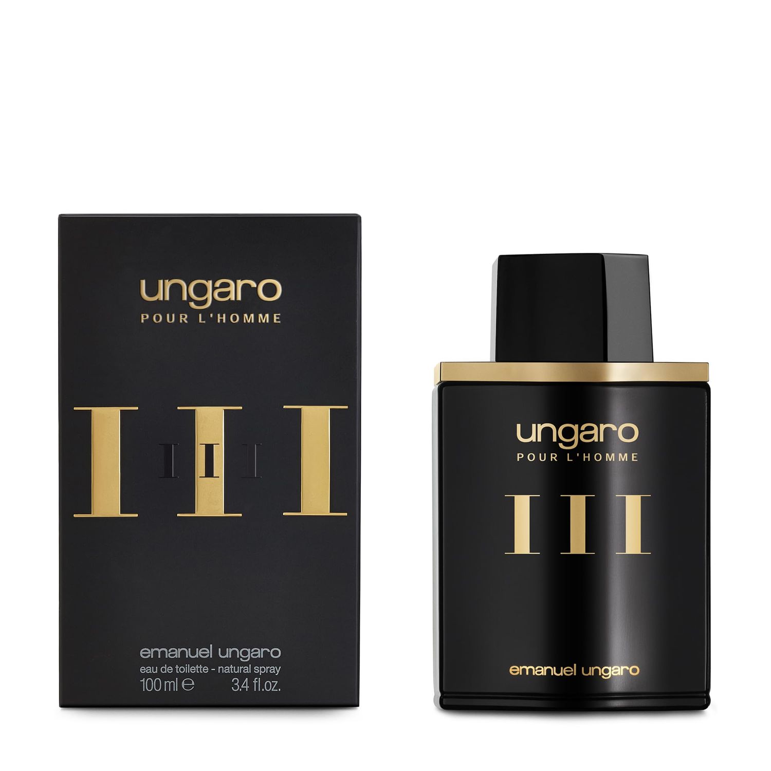 Emanuel Ungaro Pour L&#39;Homme III Eau De Toilette Cologne Spray for Men, 3.4 Fl Oz