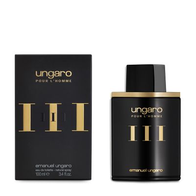 Emanuel Ungaro Pour L&#39;Homme III Eau De Toilette Cologne Spray for Men, 3.4 Fl Oz