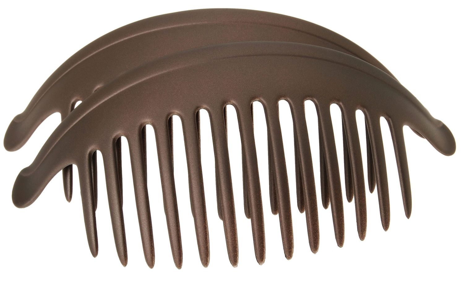 France Luxe Belle Larger Interlocking Comb, Matte Chocolate, Set of 2 - An Excellent Styling Solution For Long/Thick or Curly Hair