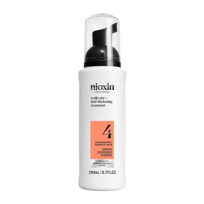Nioxin System 4 Scalp + Hair Thickening Treatment- Serum for Damaged Hair with Progressed Thinning, 6.8 oz (Packaging May Vary)