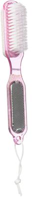 Pink 4 Ways Pedicure Set with Brush and Stone