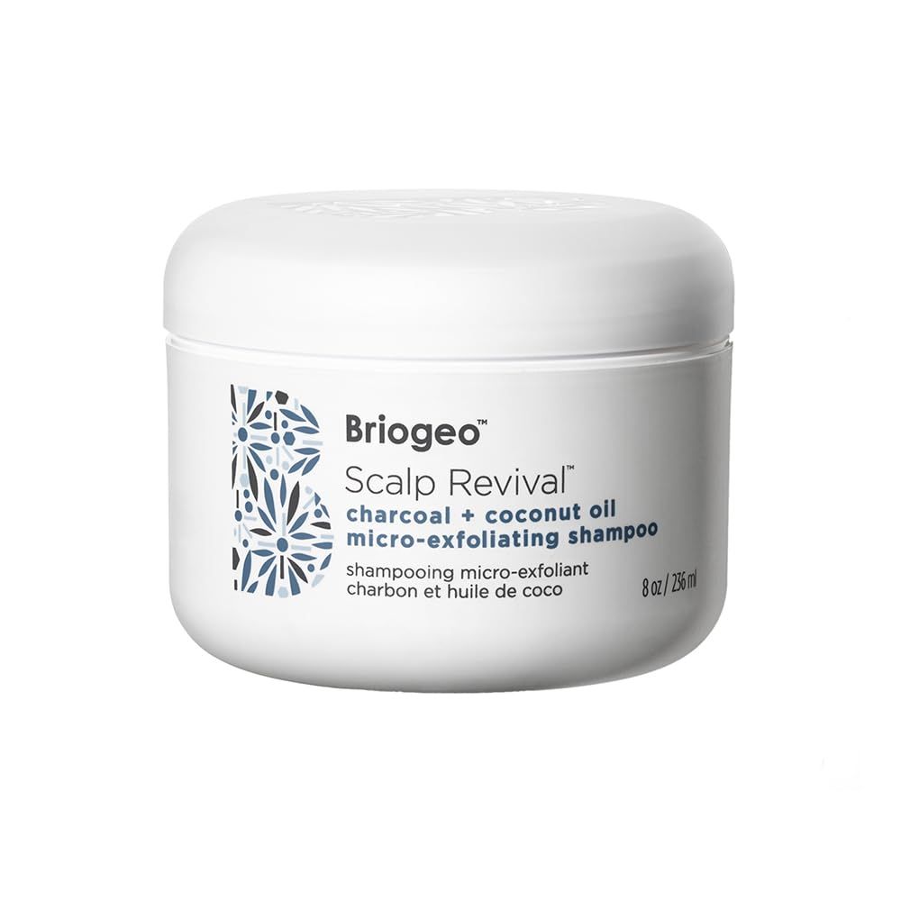 Briogeo Scalp Revival Charcoal + Coconut Oil Micro-Exfoliating Shampoo, Treatment for Dry &amp; Itchy Scalp, Clarifying Shampoo for Build Up, Scalp Scrub for Oily Scalp, Vegan, Cruelty-Free, 8 fl oz