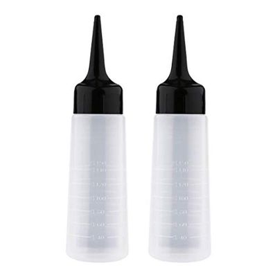 Yebeauty Hair Color Applicator Bottle, 2 Pack Hair Color Squeeze Bottle Applicator Bottle for Hair 150ml/5 Ounce Hair Color Applicator Bottle with Angled Tip