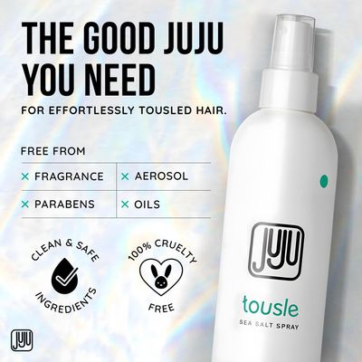 Juju Sea Salt Spray for Hair Tousled Texture Spray 8Fl Oz Made in USA -Sea Salt Spray for Men Sea Salt Spray For Hair Women, Surf Spray for Beach Wave Hair, Volume and Texture Fragrance Free Hairspray