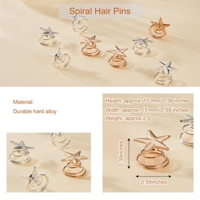 40 Pieces Vintage Bridal Hair Pins and Spiral Wedding Hair Clips Headpieces