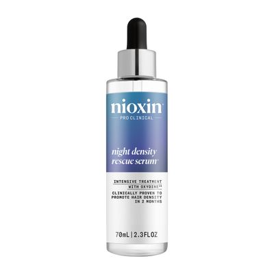 Nioxin Night Density Rescue Serum | Overnight Hair Thickening Serum| | Protects Against Hair Breakage| Intensive Treatment with Oxydine|2.4 Fl Oz