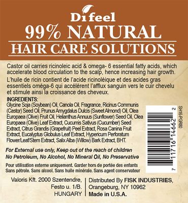 Difeel 99% Natural Moisturizing Hair Care Solutions - Pro-Growth 7.8 ounce