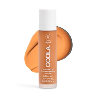 COOLA Organic Rosilliance BB Cream with SPF 30, Tinted Moisturizer Sunscreen &amp; Foundation, Dermatologist Tested, Golden Hour, 1.5 Fl Oz