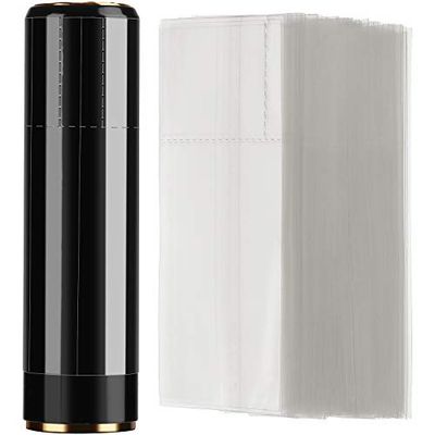 1000 Pieces Shrink Wrap for Lip Balm Tubes lipstick Lip Balm Shrink Wrap Bands Sleeves Lip Balm Tubes Bundle, Perforated, Easy to Use (2.56 x 1.2 Inch)