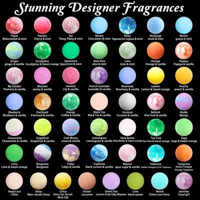 Best Best Bath Bomb Gift Set for Women - 50 Individually Wrapped Bath Bomb Bulk -Organic Moisturizing Bath Balls for Women Men &amp; Kids. Party Favors for Adults &amp; Teens. Sulfate Free Bathbombs!