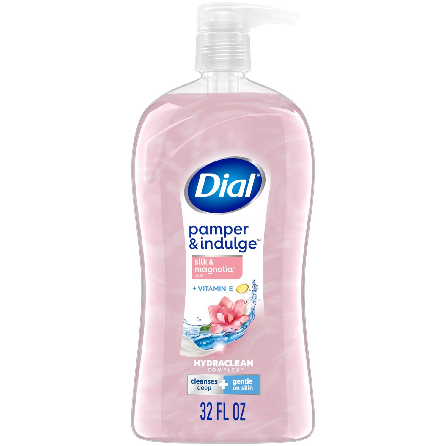 Dial Body Wash, Pamper &amp; Indulge, Silk &amp; Magnolia, 32 fl oz