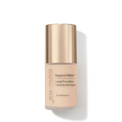 Jane Iredale Beyond Matte 3-in-1 Liquid Foundation, Long-wear, Buildable Coverage, Vegan, Clean, Cruelty Free, Semi Matte Finish, M2