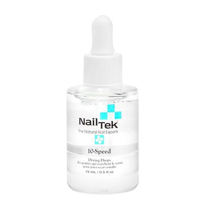 Nail Tek 10-Speed Drying Drops, for All Nail Types, Accelirates Polish Drying Time, 0.5 fl. oz, 1-pack