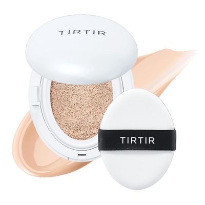 TIRTIR My Glow Cream Cushion | Natural Coverage, Hydrating, Dewy, Glow Finish, 24-Hours Long Lasting, Moisture barrier, Korean Cushion, Pack of 1 (0.63 oz.), #17C Porcelain