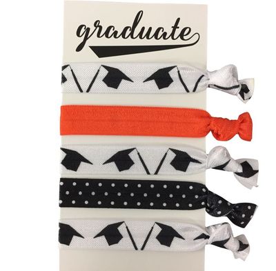 Graduation Accessories, Graduation Hair Ties, Graduation Gift for Girls, No Crease Graduate Cap Elastics Set, Gift for Graduation