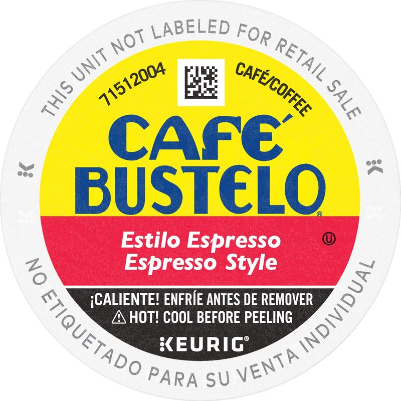 Cafe Bustelo Espresso Style Dark Roast Coffee, 24 Keurig K-Cup Pods