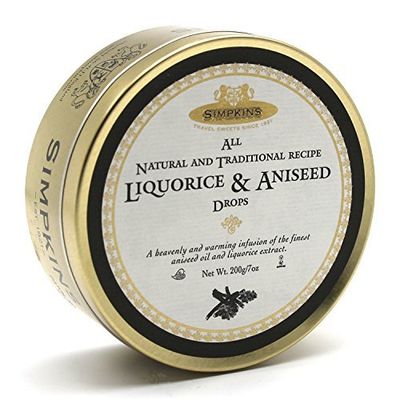 Liquorice &amp; Aniseed - Simpkins Travel Sweets 200g by Simpkins