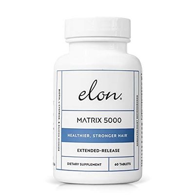 Elon Matrix 5000 - Biotin 5000mcg Vitamins for Hair Growth w/Extended Release - Promotes Healthy &amp; Strong Hair &amp; Nails - (60 Day Supply)