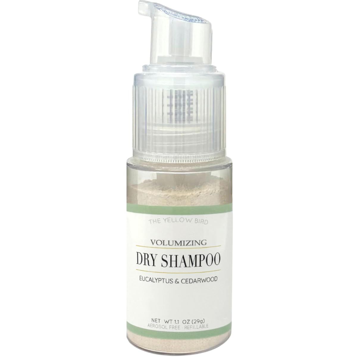 Yellow Bird Dry Shampoo Powder | Natural &amp; Organic | Non-Aerosol | For Blonde, Brunette, &amp; Dark Hair | No Benzene, Vegan