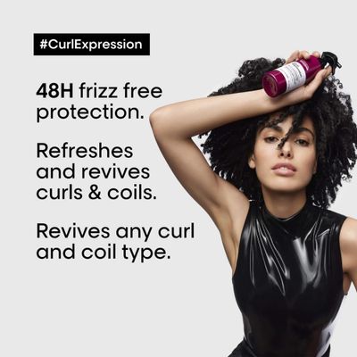 L'Oreal Professionnel Curls Reviver For Curly and Coily Hair - Revives Curls With Frizz Control - Sulfate, Silicone, Paraben and Alcohol Free
